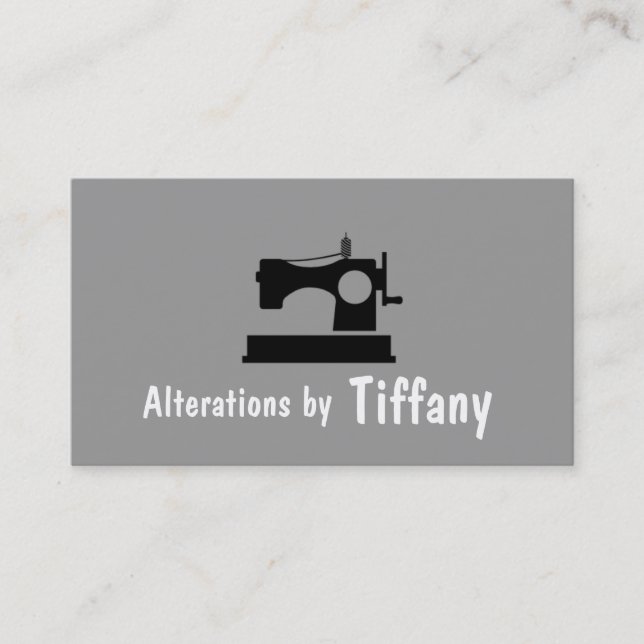 Tailor Alterations Tailoring Seamstress Tailor Business Card (Front)