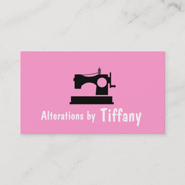 Tailor Alterations Tailoring Seamstress Tailor Business Card (Front)