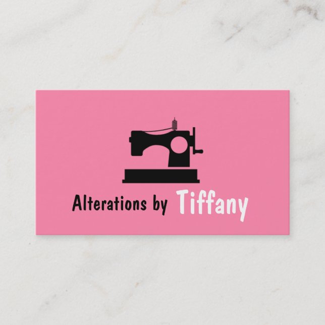 Tailor Alterations Tailoring Seamstress Tailor Business Card (Front)