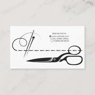 Tailor and seamstress business card