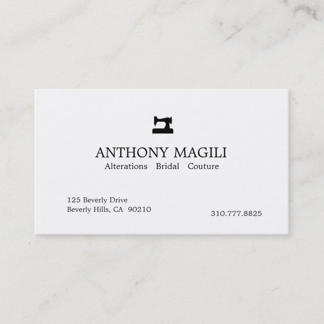 Tailor Business Card (Front)