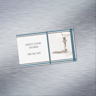 Tailor Custom Sewing Shop & Alterations Magnetic Business Card