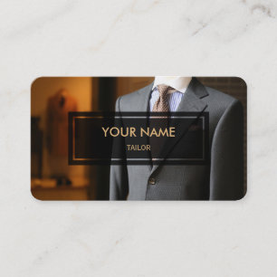 Tailor (Elegant Photo Overlay) Business Card