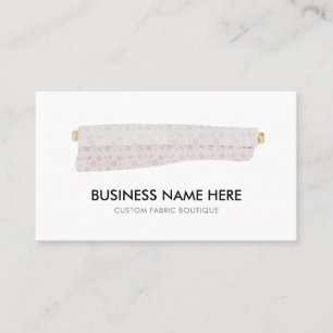 Tailor fabrics sewing quilting business card