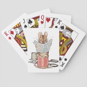 Tailor Mouse on Spool of Thread Playing Cards