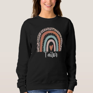 Tailor Rainbow Leopard Tailor Appreciation Sweatshirt