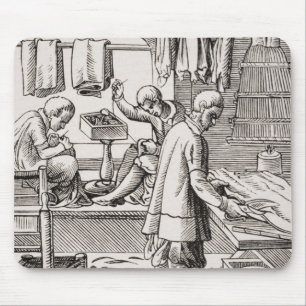 Tailor, reproduction of a woodcut mouse pad