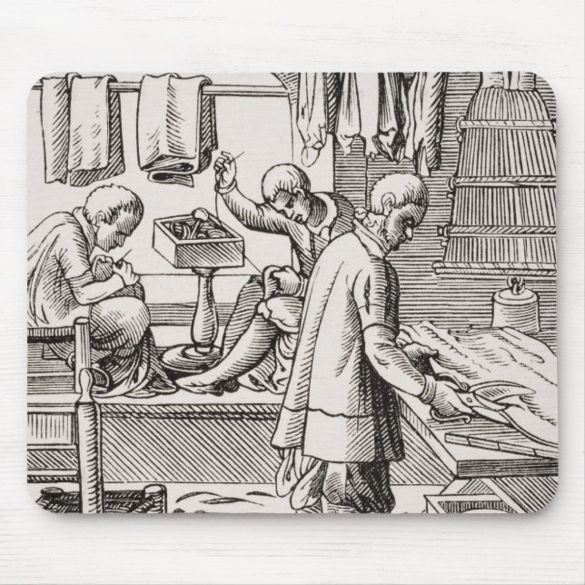 Tailor, reproduction of a woodcut mouse pad (Front)
