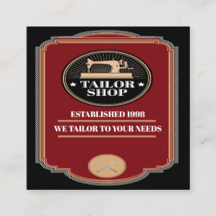 Tailor Sewing Fashion Business Card