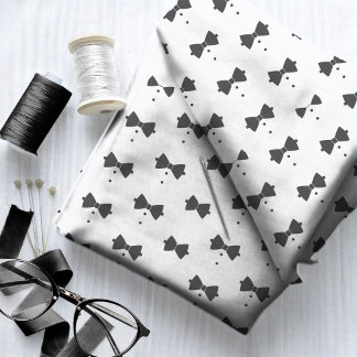 Tailored Black Bow Tie & Buttons ID1090 Fabric