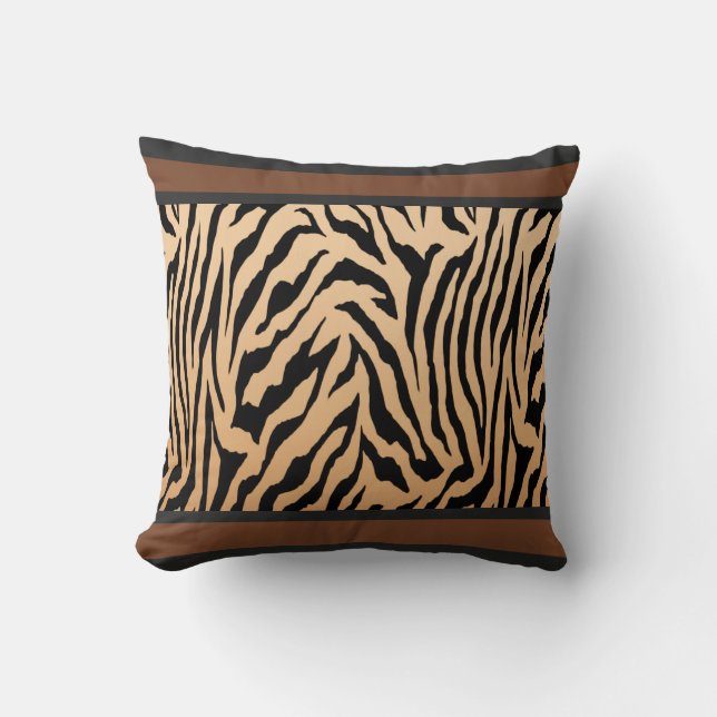Tailored Tiger Stripe Cushion (Front)