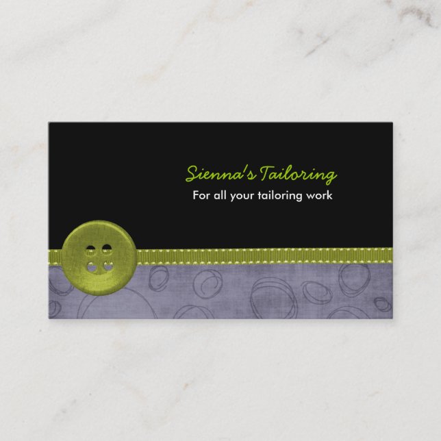 Tailoring Business Card (Front)