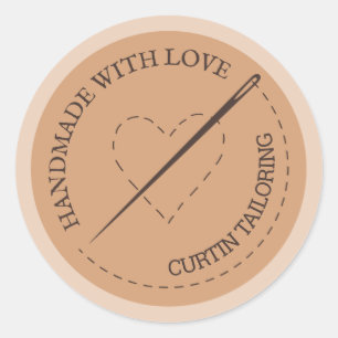 Tailoring Business Classic Round Sticker