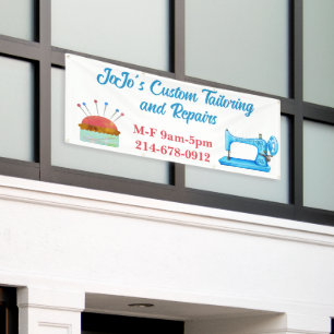 Tailoring Sewing Custom Banner