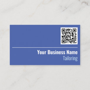 Tailors and Tailoring QR Code Business Card