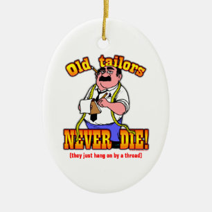 Tailors Ceramic Tree Decoration