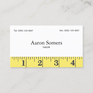 Tailors Measuring Tape Sewing Business Card