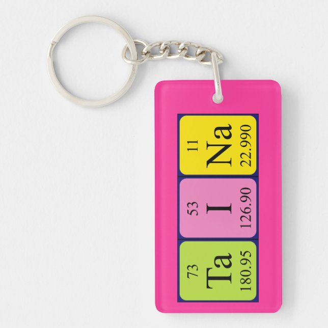 Taina periodic table name keyring (Front)