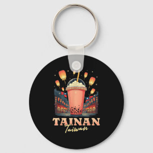 Tainan Taiwan Boba Bubble Tea Taiwanese Souvenir Key Ring