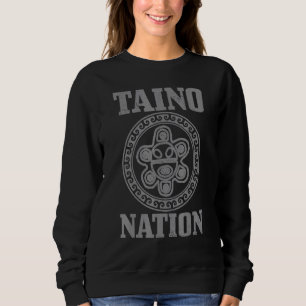 Taino Nation Sun Vintage Puerto Rico Boricua Taina Sweatshirt