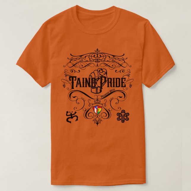 Taino Pride Vintage Design T-Shirt (Design Front)