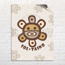 Taino Sun Puerto Rico Wall Art Download Poster
