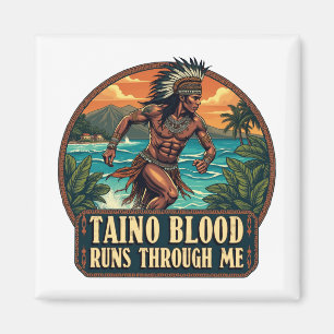 Taino Warrior Puerto Rico Indigenous Caribbean Magnet
