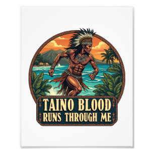Taino Warrior Puerto Rico Indigenous Caribbean Photo Print