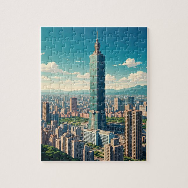 Taipei 101 Taiwan Jigsaw Puzzle (Vertical)