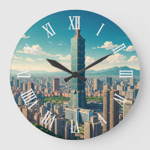 Taipei 101 Taiwan Large Clock