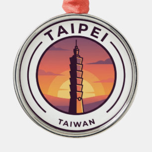 Taipei 101 Taiwan Metal Tree Decoration