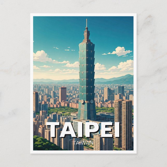 Taipei 101 Taiwan Postcard (Front)