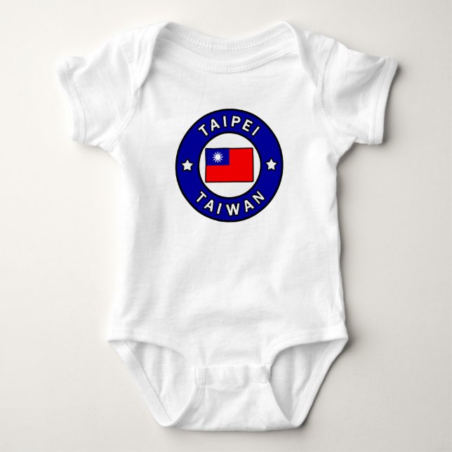 Taipei Taiwan Baby Bodysuit (Front)