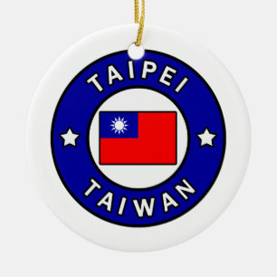 Taipei Taiwan Ceramic Tree Decoration
