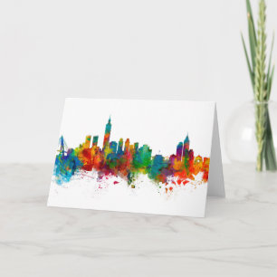 Taipei Taiwan Skyline Card