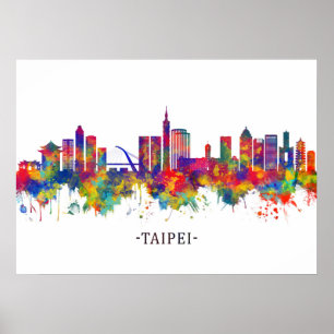 Taipei Taiwan Skyline Poster
