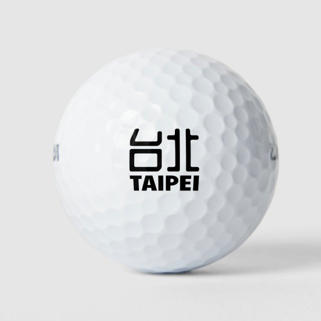 Taipei-taiwan-taipeh-city-china-chinese Golf Balls (Front)