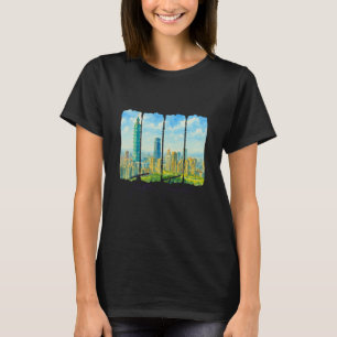 Taipei Taiwan Travel Brushstroke Meet Me In Taipei T-Shirt