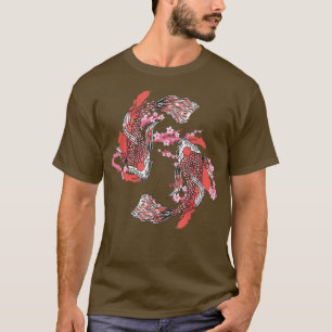Taisho Sanke Koi Fish Japanese Culture Sakura Koi  T-Shirt