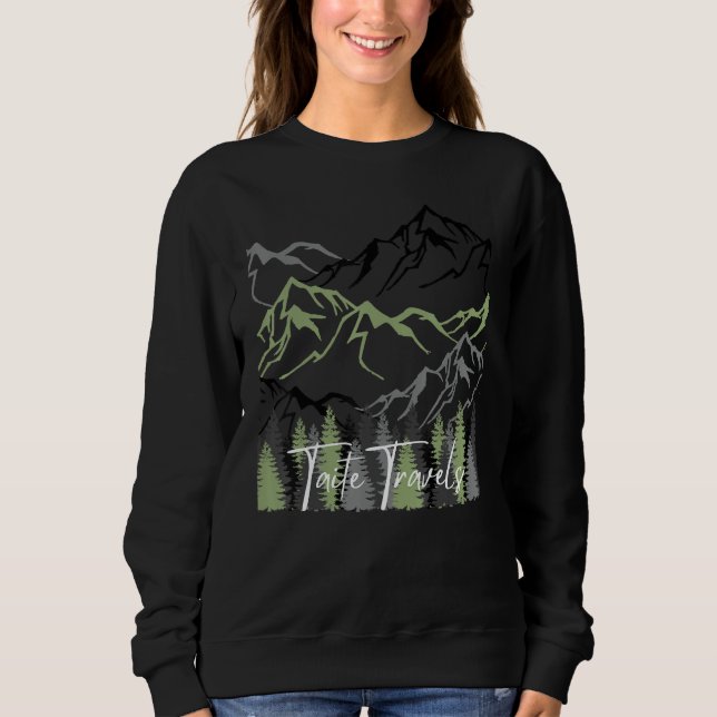 Taite Travels Magical Mountains Sweatshirt (Front)