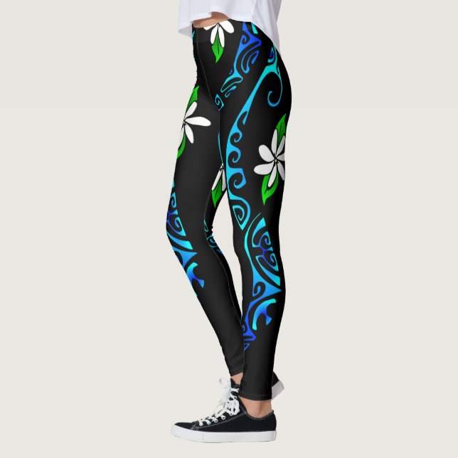TAITIARE (Blue) Leggings (Left)