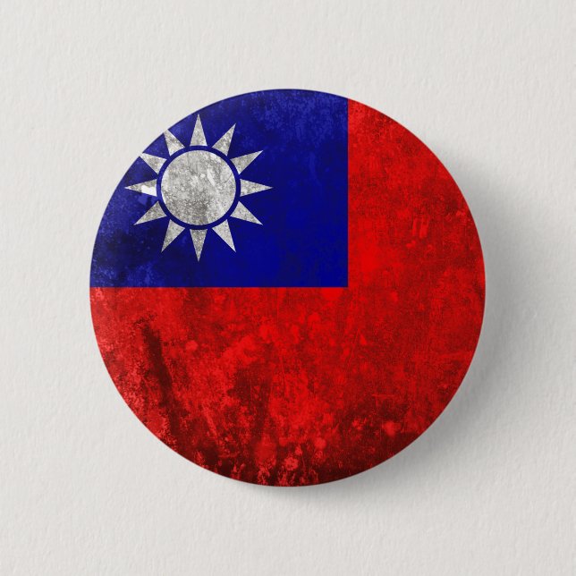 Taiwan 6 Cm Round Badge (Front)