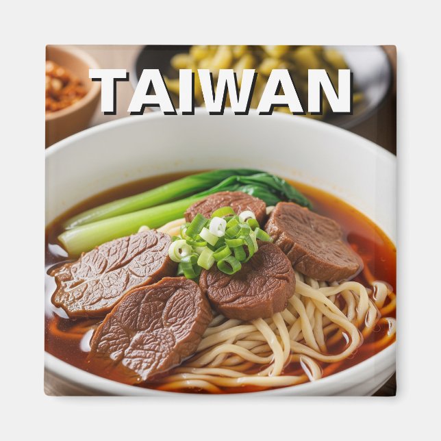 Taiwan Beef Noodle Soup Magnet (Front)