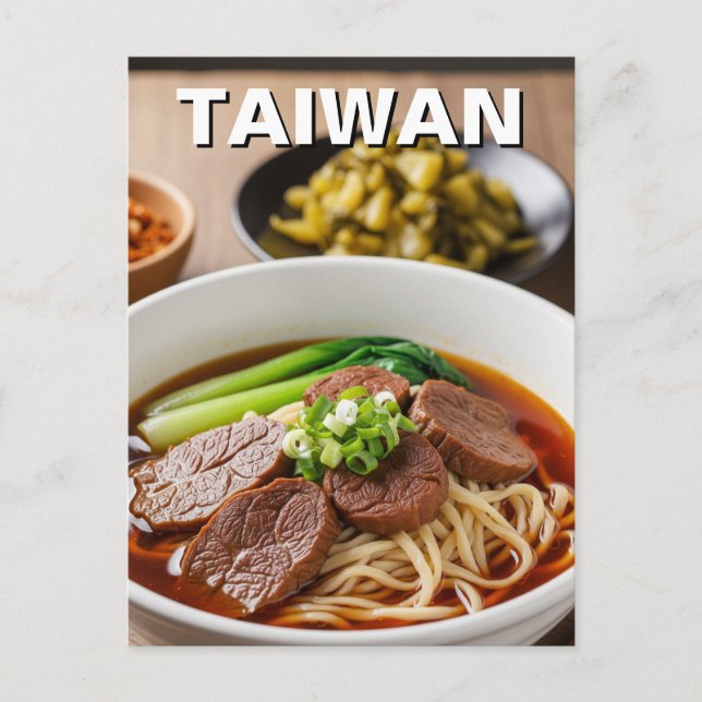 Taiwan Beef Noodle Soup Postcard (Front)