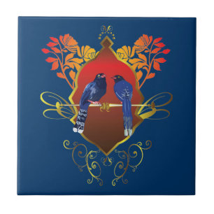 Taiwan Blue Magpie Tile