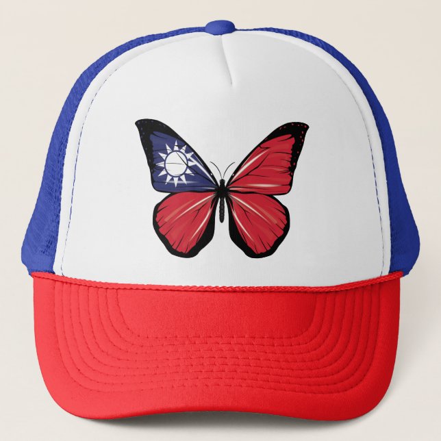 Taiwan Butterfly Flag Trucker Hat (Front)