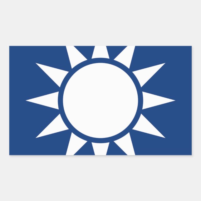 Taiwan Coat of Arms Rectangular Sticker (Front)