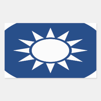 Taiwan Coat of Arms Rectangular Sticker