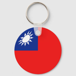 Taiwan Fisheye Flag Keychain