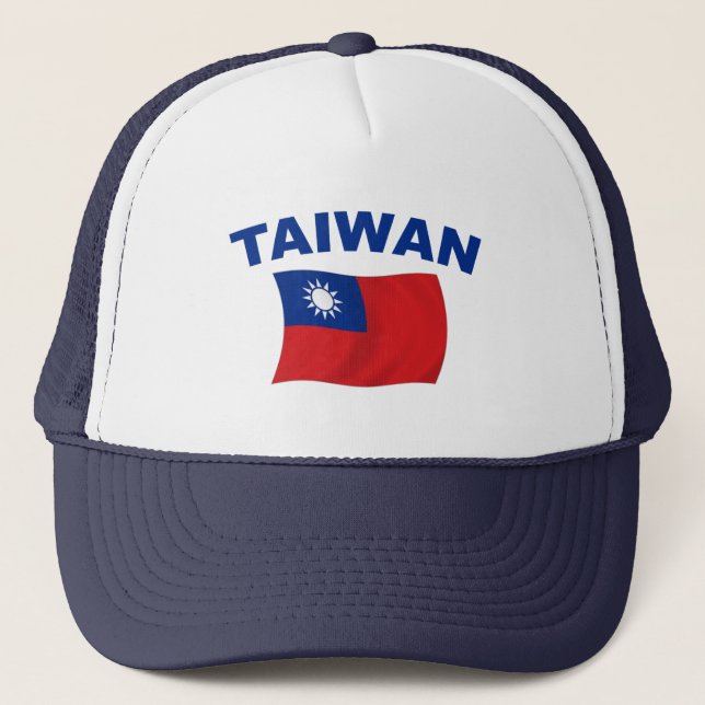 Taiwan Flag 2 Trucker Hat (Front)